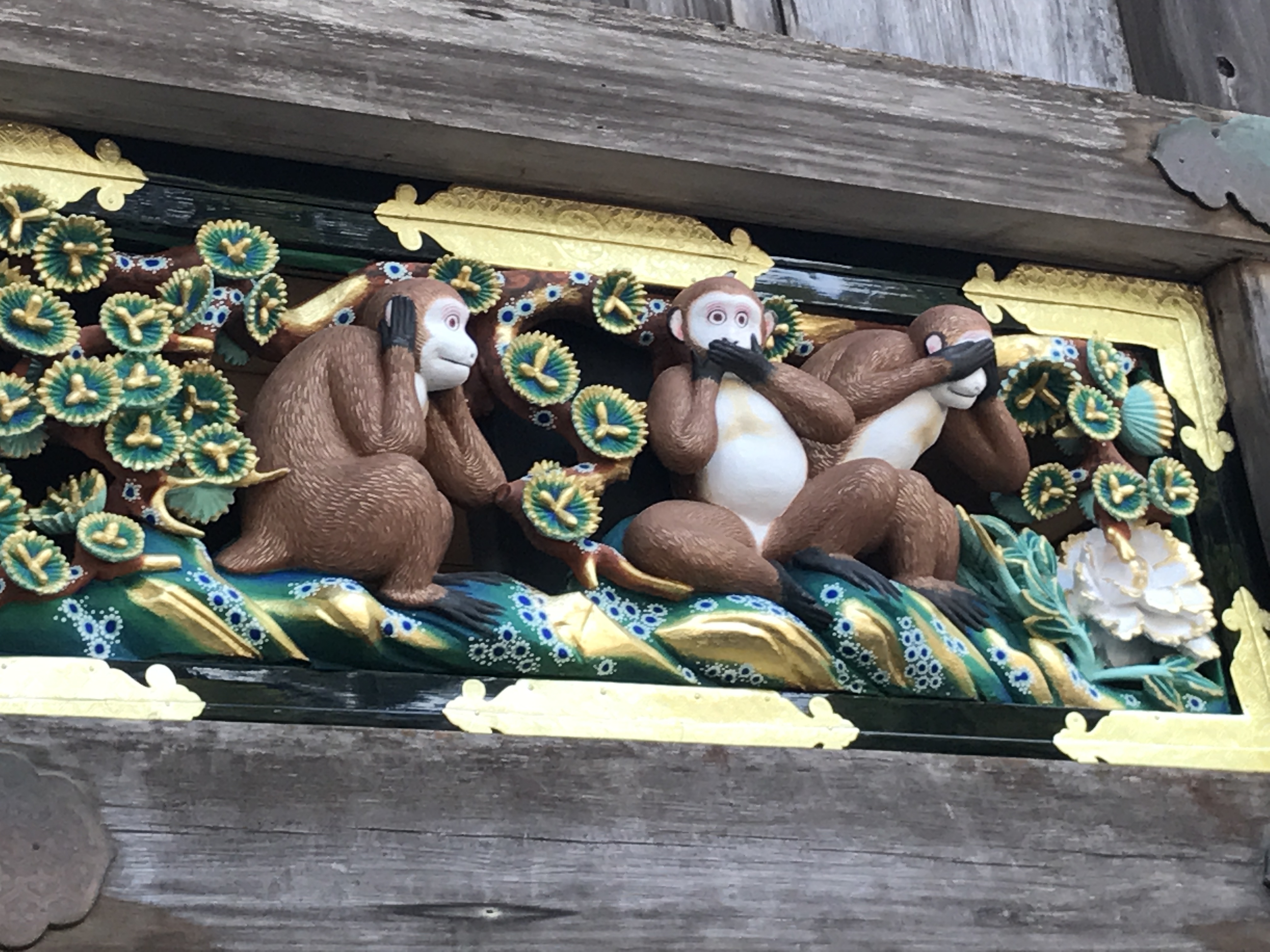 日光東照宮の三猿の彫刻